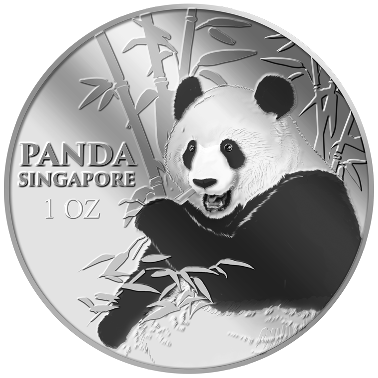 1Oz SG Giant Panda (Series 3) Silver Medallion