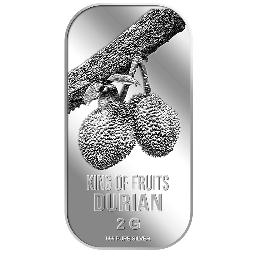 2g King of Fruits Durian (Series 1) Silver Bar