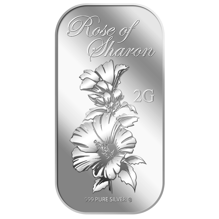 2g Rose of Sharon Silver Bar