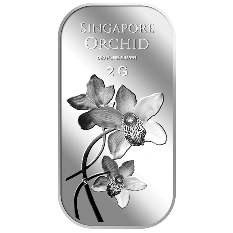 2g SG Orchid (Series 2) Silver Bar