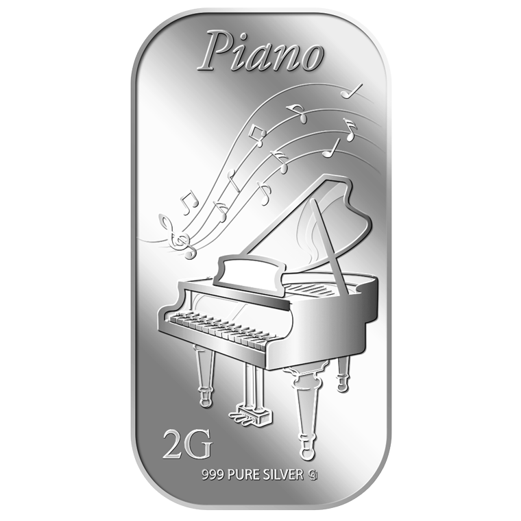 2g Piano Silver Bar